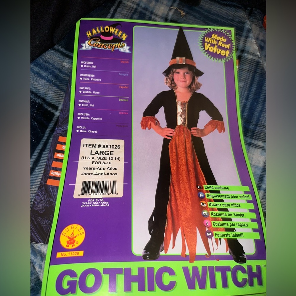 Gothic Witch Kids Costume
